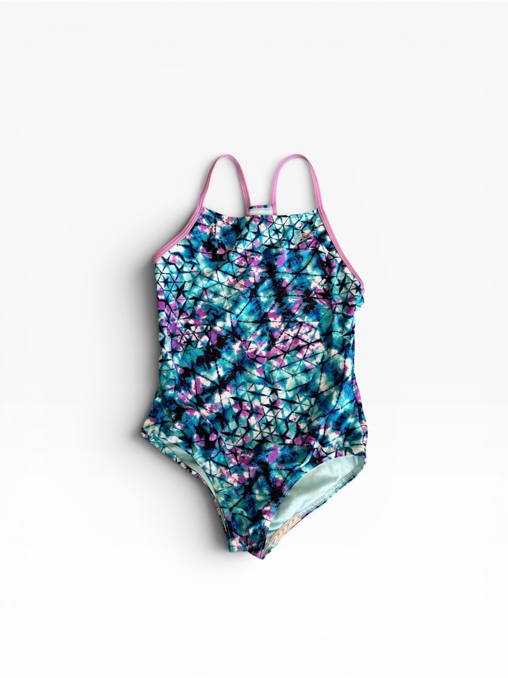 Speedo Kids One-Piece Swimsuit in Blue, Purple & Pink